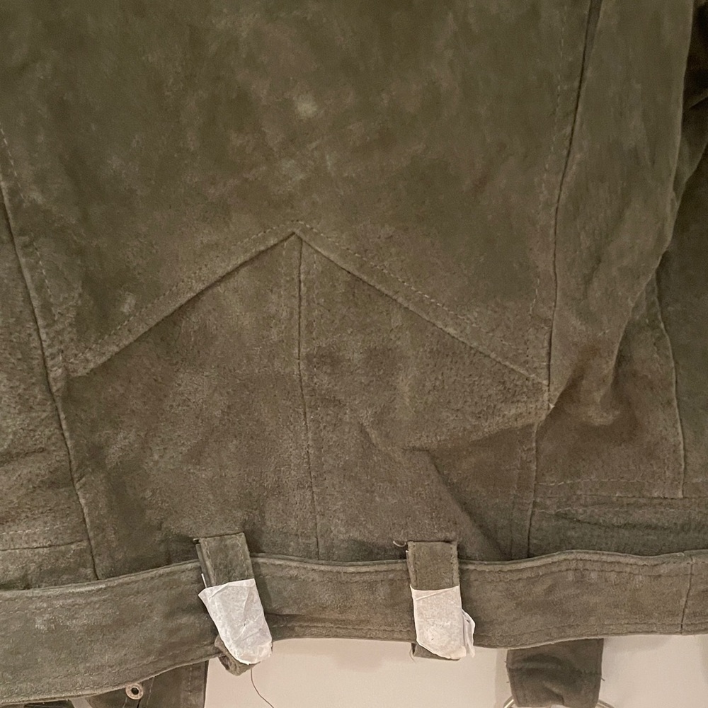 Blank NYC Khaki Suede Moto Jacket - Picture 8 of 8